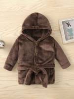 Plain Mocha Brown Regular Fit Baby Clothing 3716