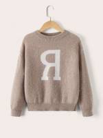  Casual Long Sleeve Regular Fit Girls Sweaters 6383