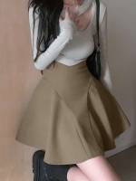 Casual Mini Zipper Women Skirts 627