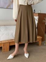  Plain Women Skirts 8627