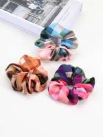 Casual Multicolor Plaid Hair Accessories 4299