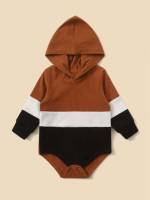 Long Sleeve  Button Baby Bodysuits 4886