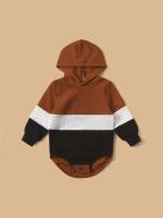 Colorblock Hooded Multicolor Baby  Mom 8473