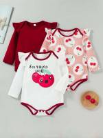  Multicolor Cartoon Long Sleeve Baby Clothing 3011