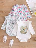 Cartoon  Round Neck Baby Clothing 191