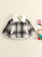  Multicolor Regular Fit Collar Baby Coats 8751