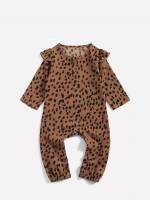 Cute Ruffle Multicolor Long Sleeve Baby Jumpsuits 5586