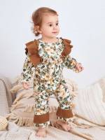 Long Ruffle Long Sleeve Baby  Mom 8846