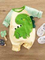  Multicolor Long Sleeve Dinosaur Baby Clothing 3735