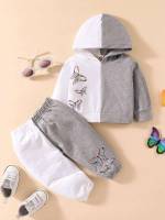 Multicolor Hooded Butterfly Baby Sets 9546