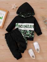 Hooded Letter Long Sleeve Baby Clothing 73