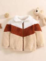 Colorblock Zipper Regular Regular Fit Baby Clothing 1098