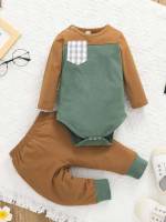 Casual Long Sleeve Button Regular Fit Baby Sets 6414