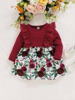  Round Neck Short Multicolor Baby Dresses 872