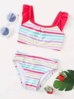  Multicolor Striped Baby Clothing 9491