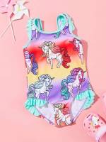 Scoop Neck  Animal Baby Swimwear 3444