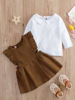  Long Sleeve Peter Pan Collar Regular Fit Baby Clothing 250