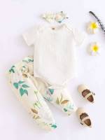 Multicolor Casual Short Sleeve Regular Fit Baby  Mom 240