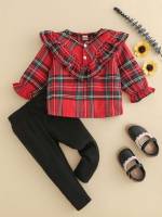  Tartan Regular Fit Round Neck Baby  Mom 8622