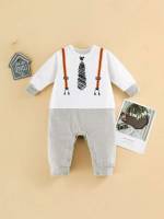 Long Sleeve Button Long Multicolor Baby Clothing 4069