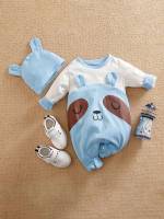 Long Embroidery Round Neck Baby Clothing 9434