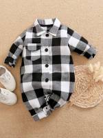 Long Sleeve Pocket Casual Baby Clothing 6005