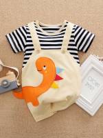  Button Short Sleeve Multicolor Baby Clothing 368