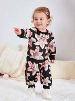 Long Sleeve Round Neck Regular Fit Baby Sets 1294