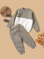  Colorblock Long Sleeve Baby Clothing 3593