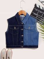 Casual Crop Pocket Boys Denim Jackets  Coats 4228