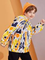 Regular Long Sleeve Zipper Boys Clothing 7214