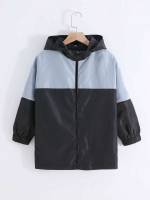 Multicolor Casual Long Sleeve Zipper Boys Clothing 6358