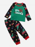  Long Sleeve Cute Christmas Kids Underwear  Sleepwear 8302