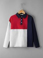 Colorblock Multicolor Preppy Boys Clothing 1182