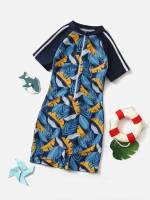 Zipper Tropical Kids Clothing 3955