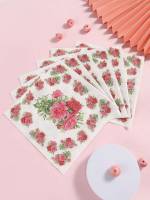  Floral Disposable Napkins 8128