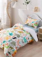 Multicolor  Cartoon Duvet Covers Sets 3537