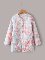  Regular Fit Multicolor V neck Girls Coats 1152