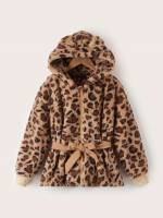 Cute Multicolor Leopard Regular Girls Clothing 749