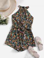 Short Multicolor Sleeveless Boho Kids Clothing 920