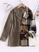 Long Sleeve Casual Plaid Girls Clothing 9648