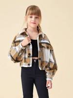 Casual Regular Multicolor Plaid Kids Clothing 4708