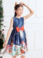 Midi Regular Fit Christmas Girls Clothing 3086