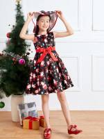  Sleeveless Short Girls Partywear 4677