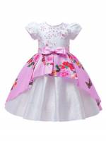 Midi Floral Round Neck Kids Clothing 1791