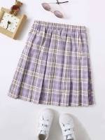 Pleated Tartan Short Girls Skirts 7722