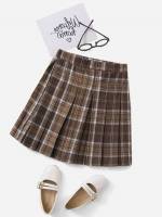 Tartan  Pleated Girls Skirts 5474