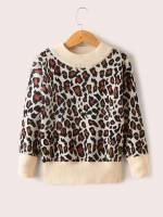 Leopard Regular Casual Kids Clothing 9214