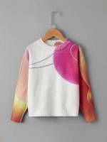  Long Sleeve Casual Regular Girls Sweaters 356