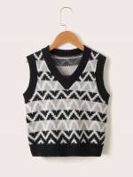 Chevron Sleeveless  Girls Sweaters 247